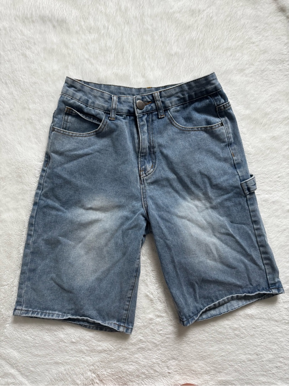 SHEIN | Washed Denim Jorts - Blue